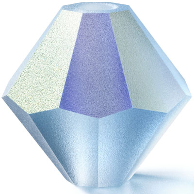 PCBIC06 PL M AB 1 MALBLU M AB Preciosa crystal bicones - Malibu Blue Matt AB